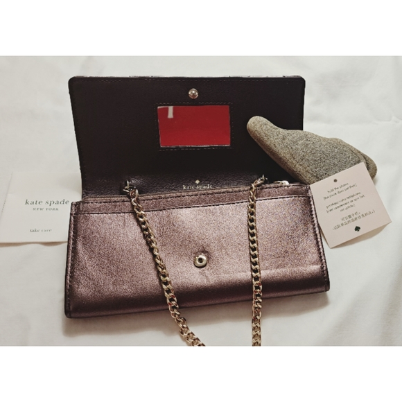 KATE SPADE WALLET IN CHAIN QUILTED LARGE - Picture 4 of 8